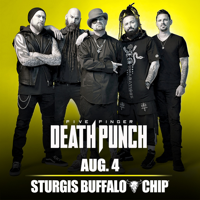 Sturgis Rally 2025 concerts, Five Finger Death Punch at the BuffaloChip 8-4-2025