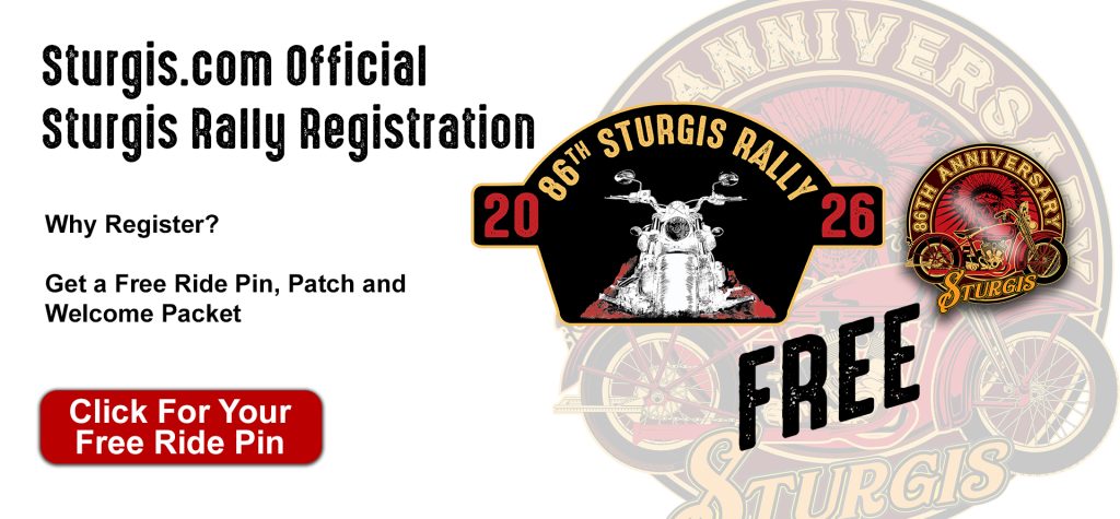 Sturgis 86th, Free Pin & Patch Set
